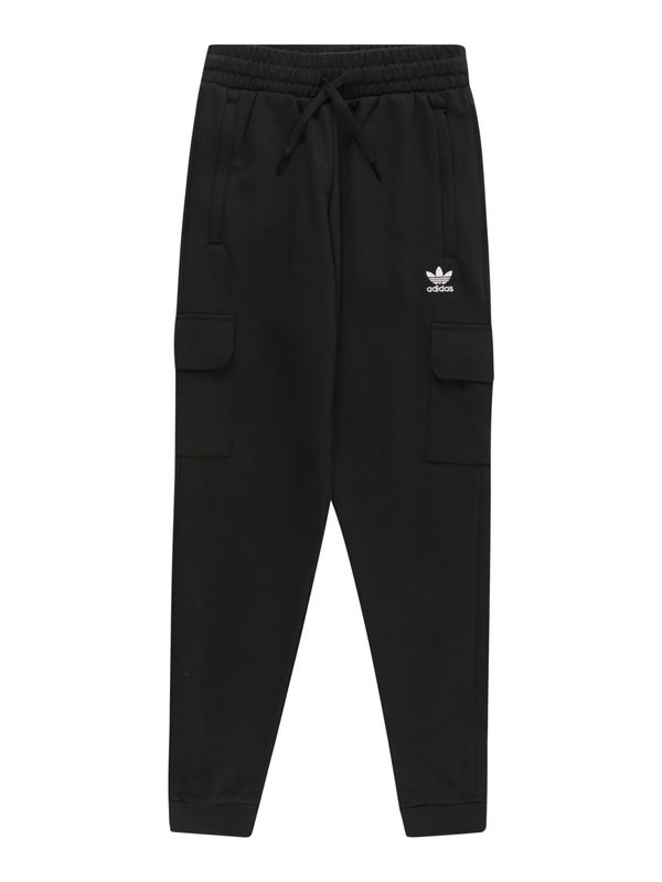 ADIDAS ORIGINALS ADIDAS ORIGINALS Панталон 'Fleece'  черно / бяло