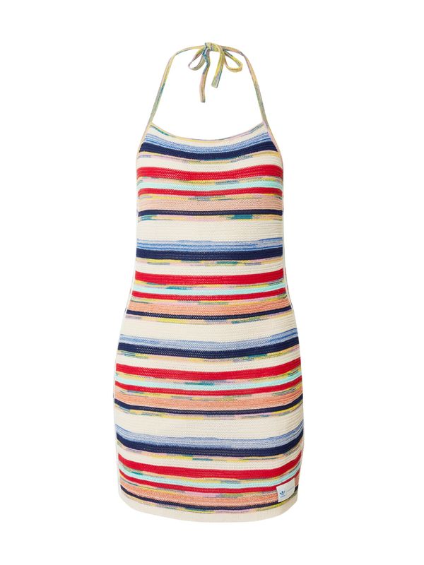 ADIDAS ORIGINALS ADIDAS ORIGINALS Плетена рокля 'KSENIA SCHNAIDER'  морскосиньо / оранжево / червено / бял меланж