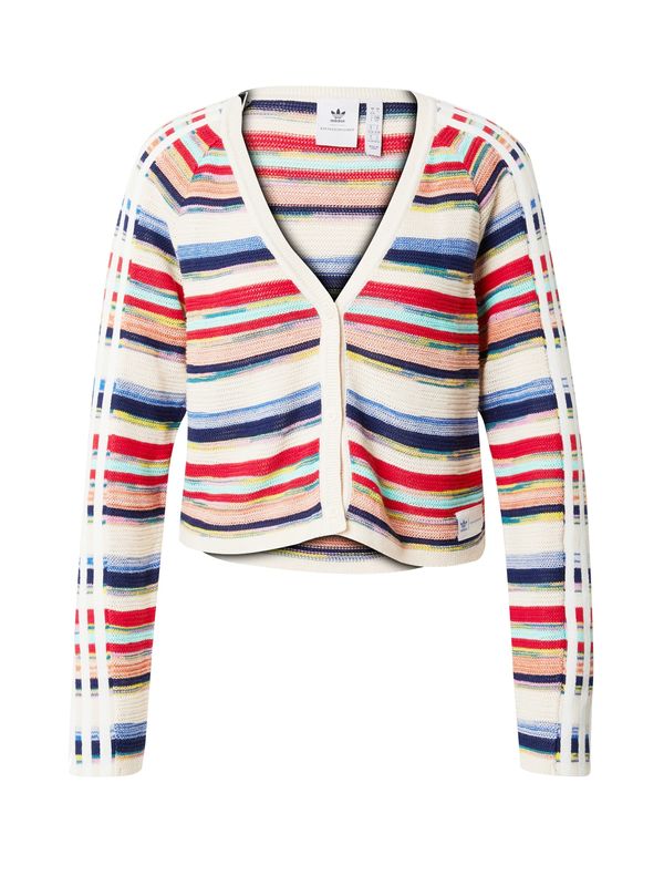 ADIDAS ORIGINALS ADIDAS ORIGINALS Плетена жилетка 'Ksenia Schnaider'  кремаво / нейви синьо / бледорозово / червено