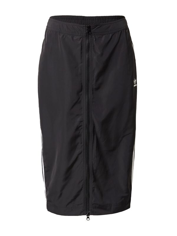 ADIDAS ORIGINALS ADIDAS ORIGINALS Пола 'Adicolor Classics Long'  черно / бяло