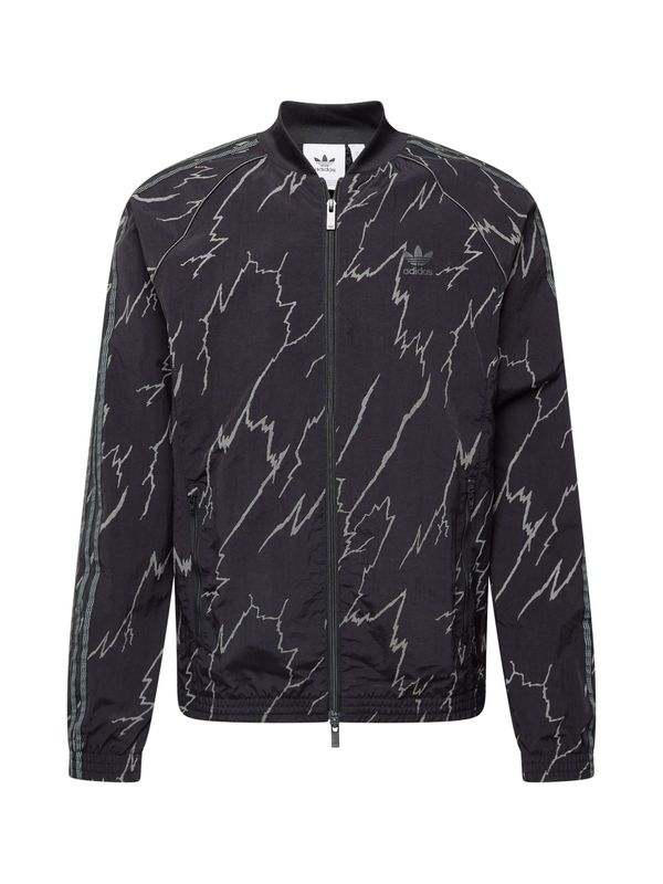 ADIDAS ORIGINALS ADIDAS ORIGINALS Преходно яке  сиво / черно