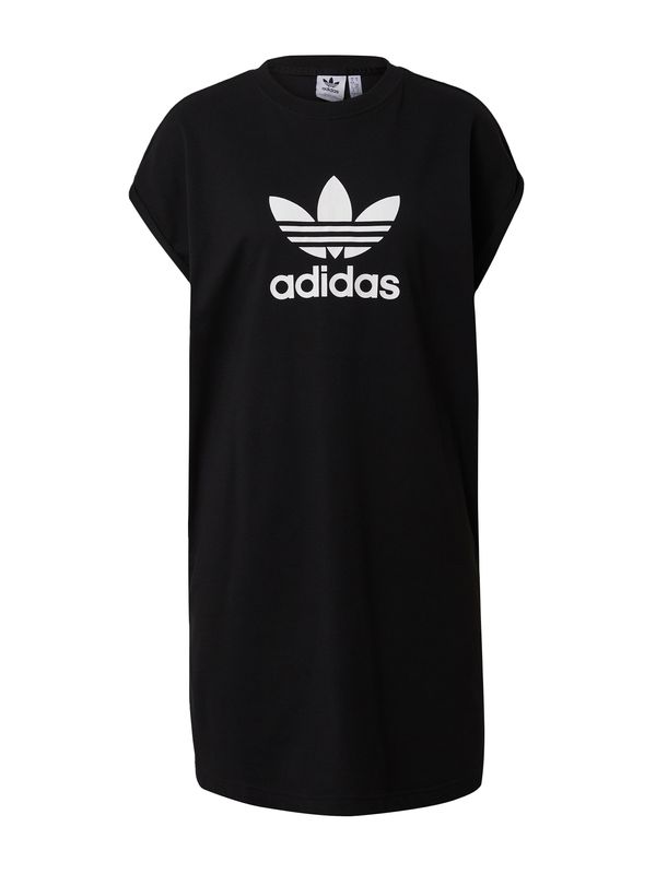 ADIDAS ORIGINALS ADIDAS ORIGINALS Рокля 'Adicolor'  черно / бяло