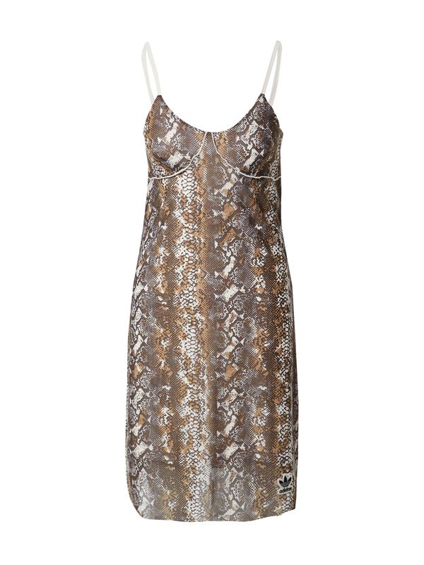 ADIDAS ORIGINALS ADIDAS ORIGINALS Рокля  светлокафяво / тъмнокафяво / черно / бяло