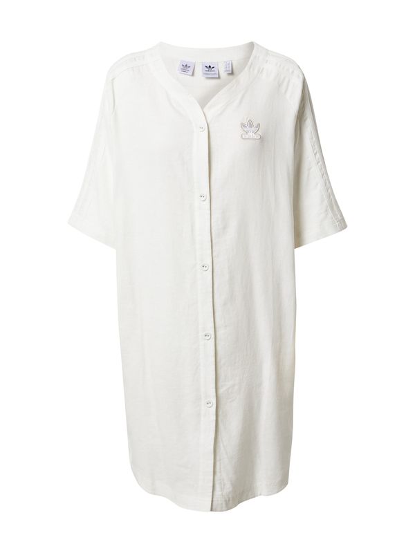 ADIDAS ORIGINALS ADIDAS ORIGINALS Рокля тип риза 'Baseball'  естествено бяло