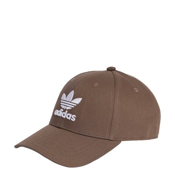 ADIDAS ORIGINALS ADIDAS ORIGINALS Шапка с козирка 'Trefoil'  кафяво / бяло