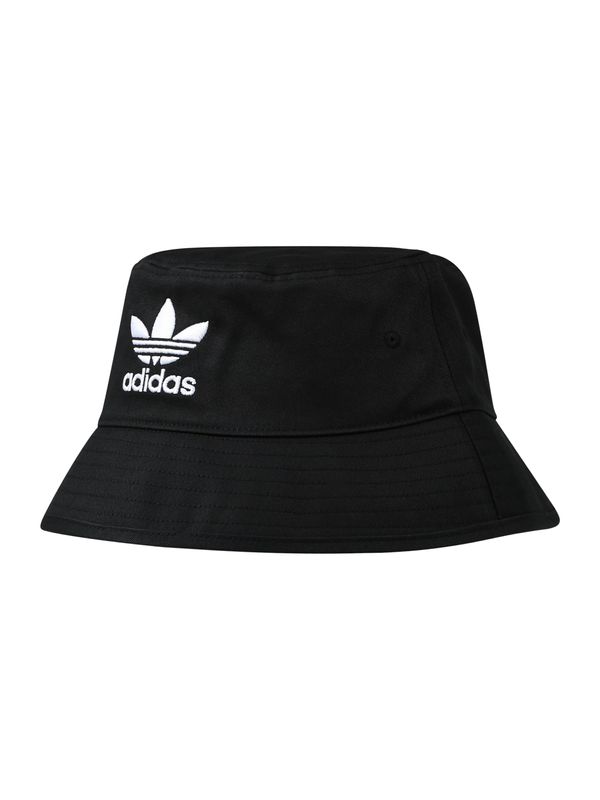 ADIDAS ORIGINALS ADIDAS ORIGINALS Шапка с периферия 'Trefoil '  черно / бяло