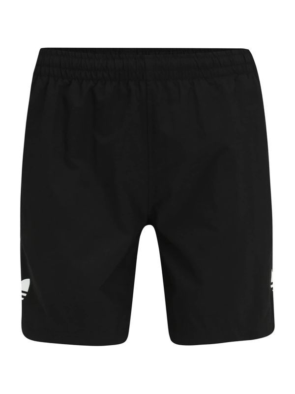 ADIDAS ORIGINALS ADIDAS ORIGINALS Шорти за плуване 'Essentials Trefoil'  черно / бяло