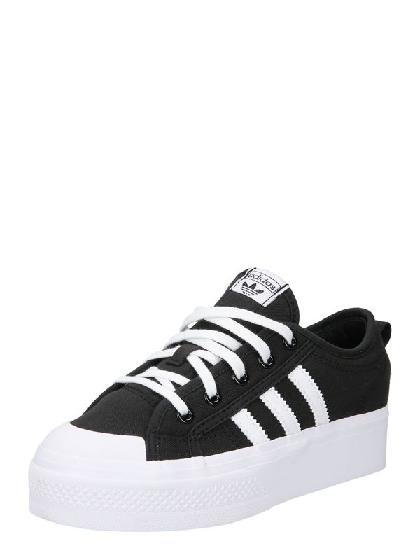 ADIDAS ORIGINALS ADIDAS ORIGINALS Сникърси 'Nizza Platform'  черно / бяло