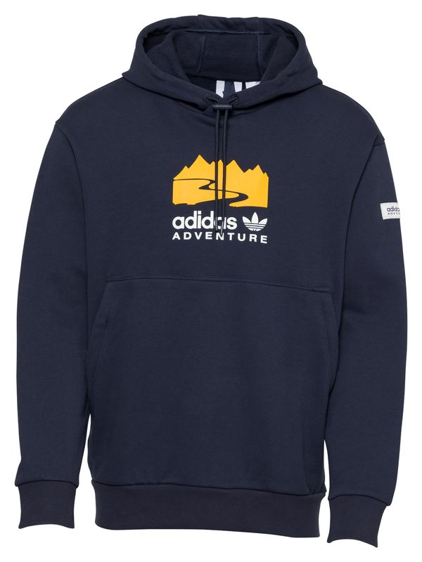 ADIDAS ORIGINALS ADIDAS ORIGINALS Суичър  нощно синьо / жълто / бяло