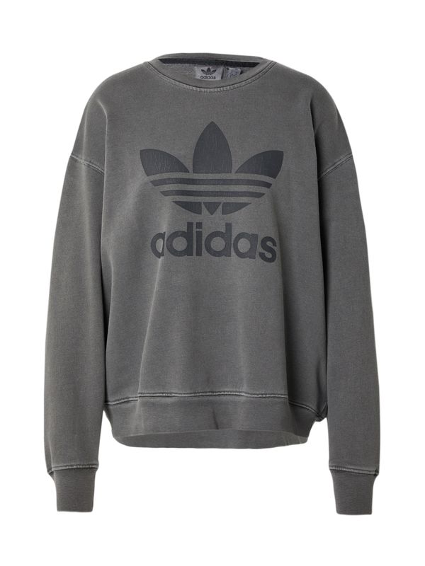 ADIDAS ORIGINALS ADIDAS ORIGINALS Суичър 'Trefoil'  тъмносиво / черно