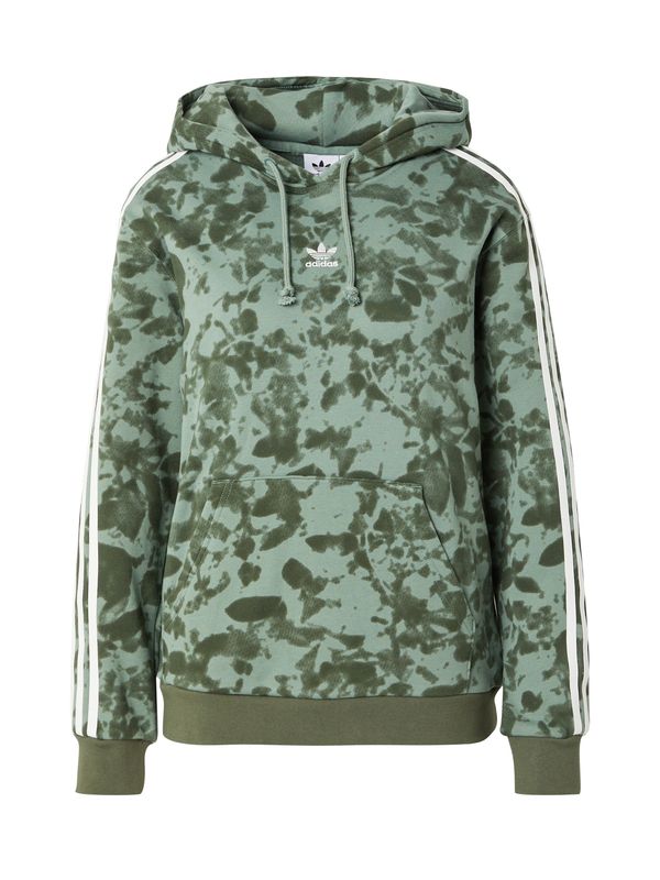 ADIDAS ORIGINALS ADIDAS ORIGINALS Суичър  зелено / бяло