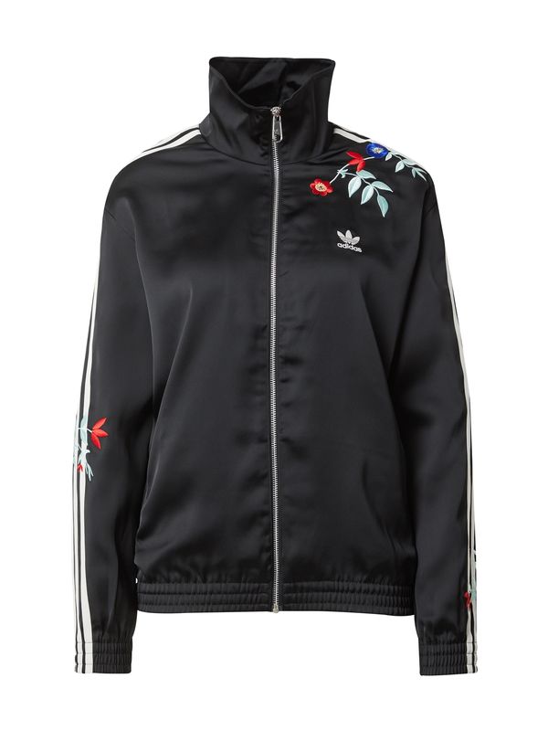 ADIDAS ORIGINALS ADIDAS ORIGINALS Суичъри с качулка 'FIREBIRD'  черно / бяло