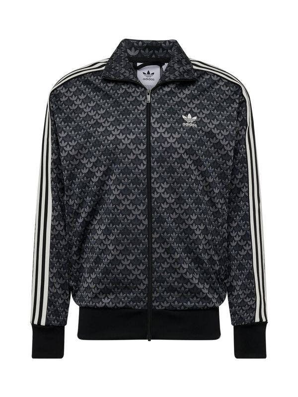 ADIDAS ORIGINALS ADIDAS ORIGINALS Суичъри с качулка 'FireBird Classic'  сиво / черно / бяло