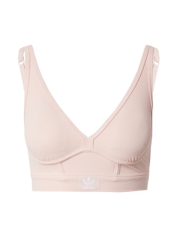 ADIDAS ORIGINALS ADIDAS ORIGINALS Сутиен 'LONGLINE BRALETTE - Originals Rib 2-2'  пастелно розово / бяло