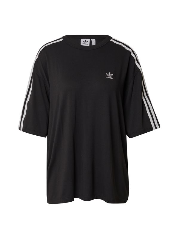 ADIDAS ORIGINALS ADIDAS ORIGINALS Свободна дамска риза  черно / бяло