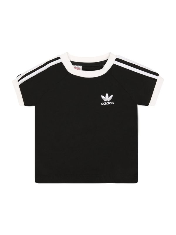 ADIDAS ORIGINALS ADIDAS ORIGINALS Тениска '3-Stripes'  черно / бяло