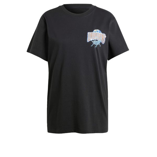 ADIDAS ORIGINALS ADIDAS ORIGINALS Тениска 'Adi Records'  синьо / розово / черно / бяло