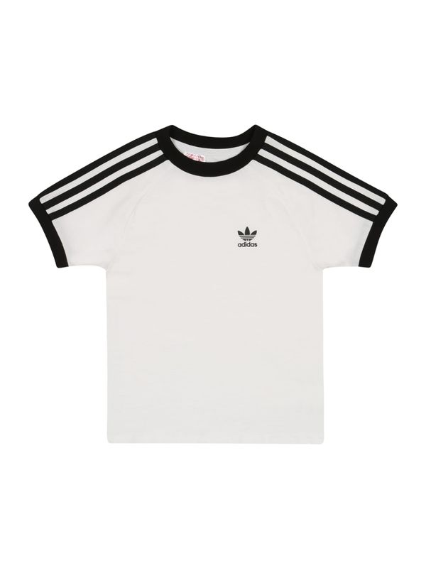 ADIDAS ORIGINALS ADIDAS ORIGINALS Тениска 'Adicolor 3-Stripes'  черно / бяло