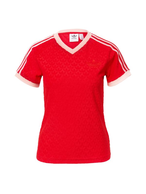 ADIDAS ORIGINALS ADIDAS ORIGINALS Тениска 'Adicolor 70S Monogram'  бледорозово / червено