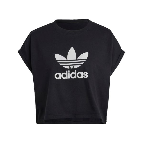 ADIDAS ORIGINALS ADIDAS ORIGINALS Тениска 'Adicolor Classics Trefoil'  черно / бяло