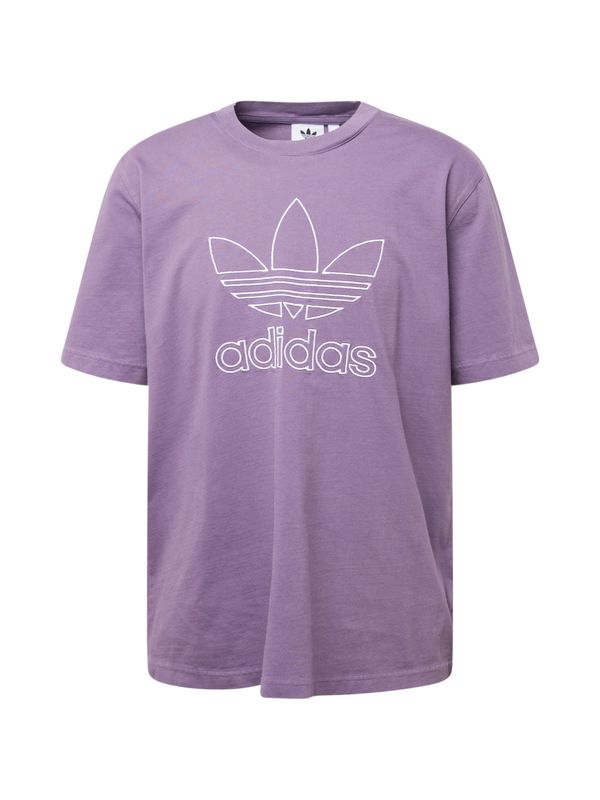 ADIDAS ORIGINALS ADIDAS ORIGINALS Тениска 'Adicolor Outline'  лавандула / бяло