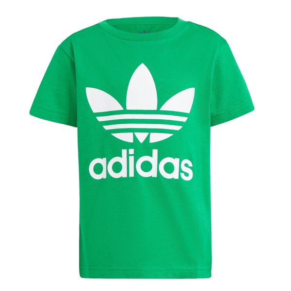 ADIDAS ORIGINALS ADIDAS ORIGINALS Тениска 'Adicolor Trefoil'  тревнозелено / бяло