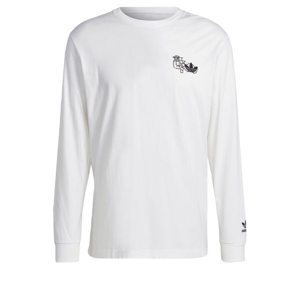 ADIDAS ORIGINALS ADIDAS ORIGINALS Тениска 'Hack The Elite Graphic '  черно / бяло