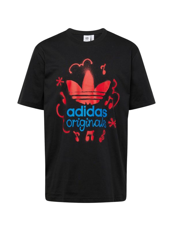 ADIDAS ORIGINALS ADIDAS ORIGINALS Тениска  лазурно синьо / червено / черно