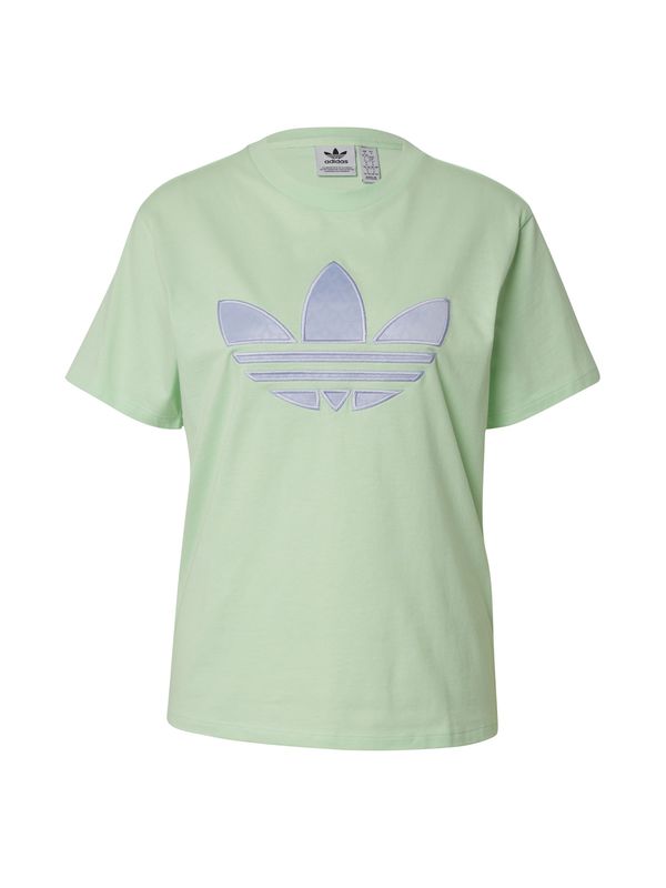 ADIDAS ORIGINALS ADIDAS ORIGINALS Тениска 'MONOGRAM'  светлозелено / виолетов