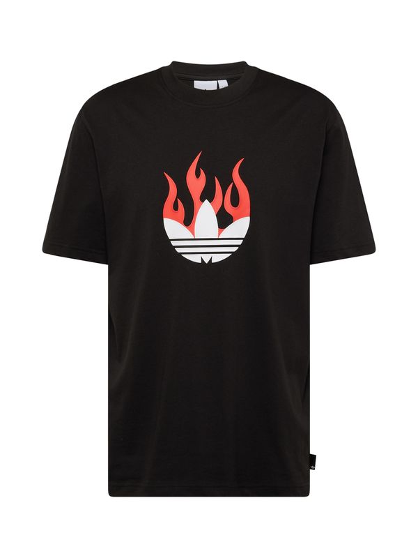 ADIDAS ORIGINALS ADIDAS ORIGINALS Тениска  оранжево-червено / черно / бяло