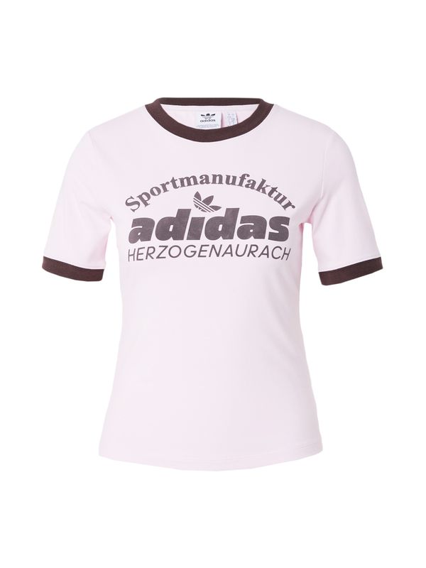 ADIDAS ORIGINALS ADIDAS ORIGINALS Тениска  патладжан / бледорозово