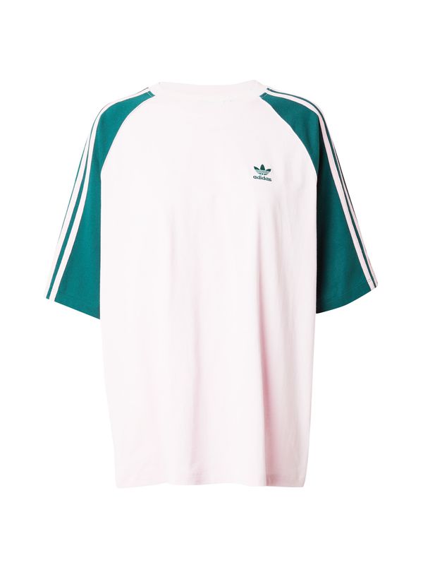 ADIDAS ORIGINALS ADIDAS ORIGINALS Тениска  смарагдово зелено / пастелно розово