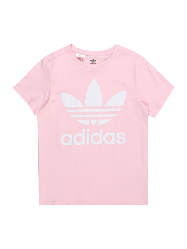 ADIDAS ORIGINALS ADIDAS ORIGINALS Тениска 'TREFOIL'  бледорозово / бяло