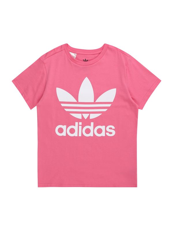 ADIDAS ORIGINALS ADIDAS ORIGINALS Тениска 'Trefoil'  бледорозово / бяло