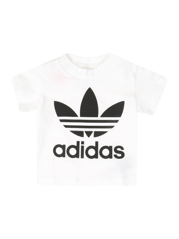 ADIDAS ORIGINALS ADIDAS ORIGINALS Тениска 'Trefoil'  черно / бяло