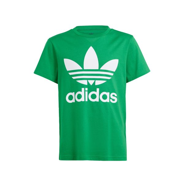 ADIDAS ORIGINALS ADIDAS ORIGINALS Тениска 'Trefoil'  зелено / бяло