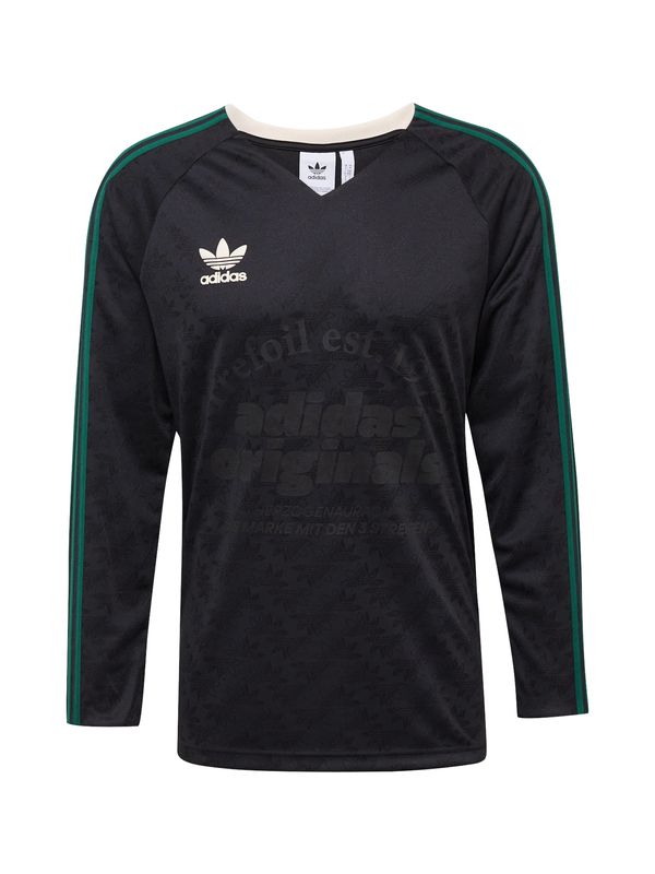 ADIDAS ORIGINALS ADIDAS ORIGINALS Тениска  тъмнозелено / черно / бяло