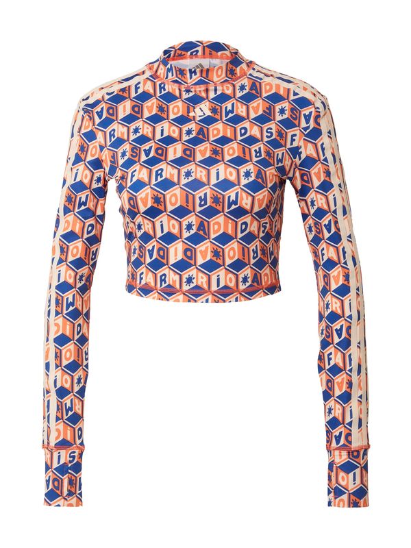 ADIDAS PERFORMANCE ADIDAS PERFORMANCE Функционална тениска 'Adidas x Farm Rio'  бежово / синьо / оранжево