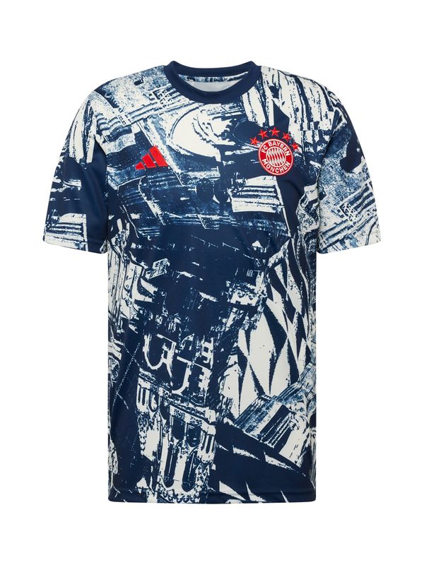ADIDAS PERFORMANCE ADIDAS PERFORMANCE Функционална тениска 'FC Bayern München Pre-Match'  морскосиньо / червено / мръсно бяло