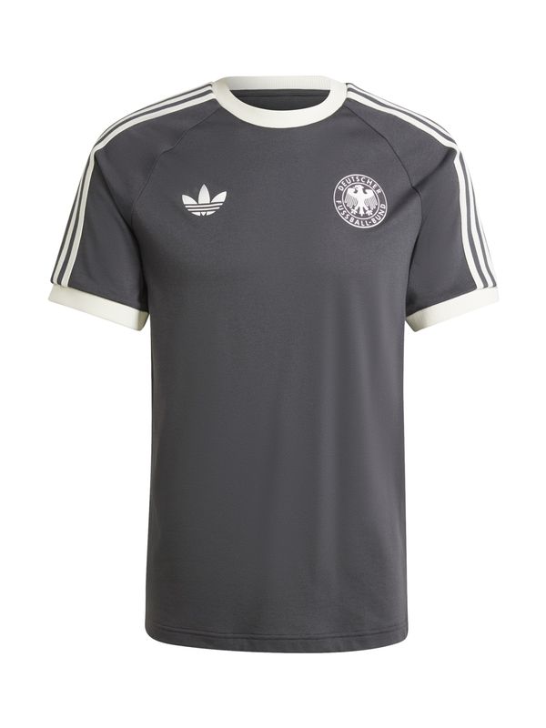 ADIDAS PERFORMANCE ADIDAS PERFORMANCE Функционална тениска 'Germany Adicolor Classics 3-Stripes'  графитено сиво / бяло