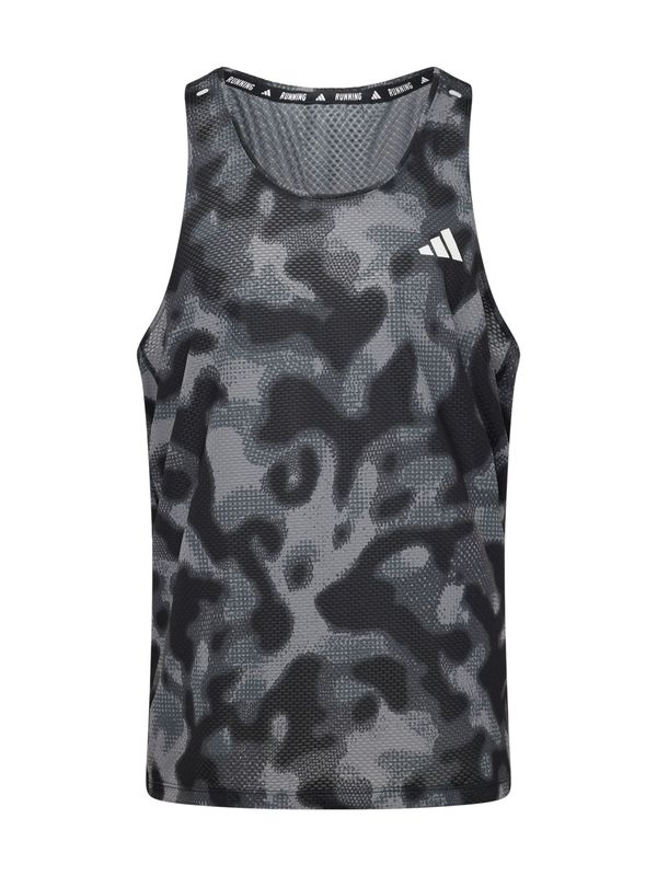 ADIDAS PERFORMANCE ADIDAS PERFORMANCE Функционална тениска 'Own the Run'  сиво / черно / бяло