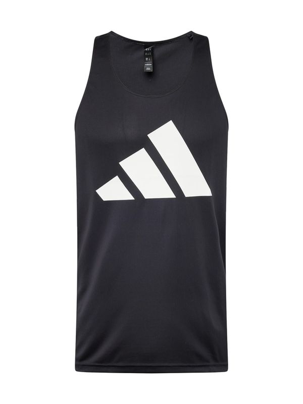 ADIDAS PERFORMANCE ADIDAS PERFORMANCE Функционална тениска 'RUN IT'  черно / бяло