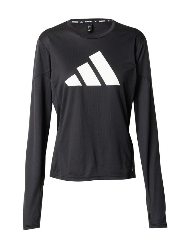 ADIDAS PERFORMANCE ADIDAS PERFORMANCE Функционална тениска 'RUN IT'  черно / бяло