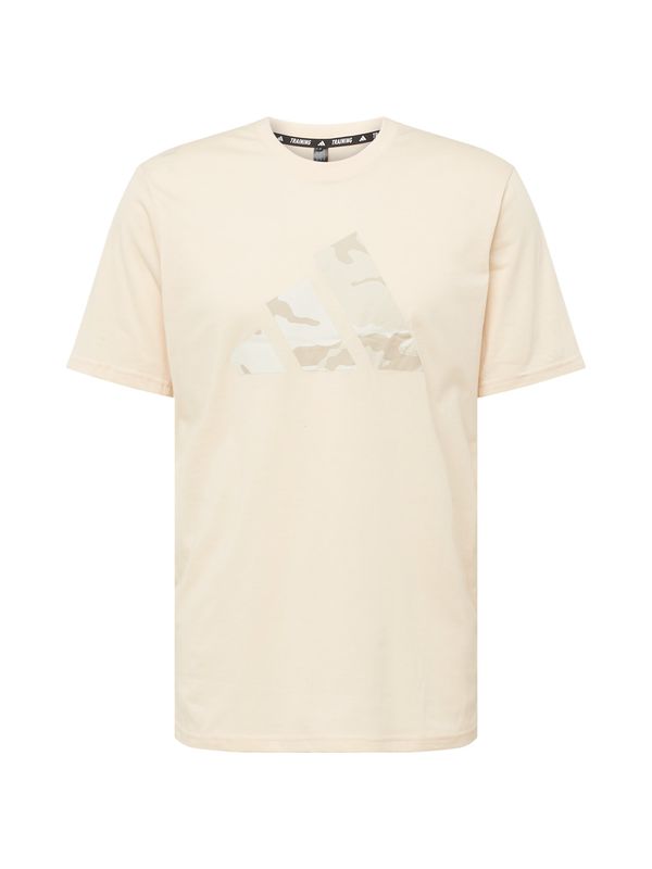 ADIDAS PERFORMANCE ADIDAS PERFORMANCE Функционална тениска 'TR-ESSEA BL T'  кремаво / светлобежово / светлобежово / черно