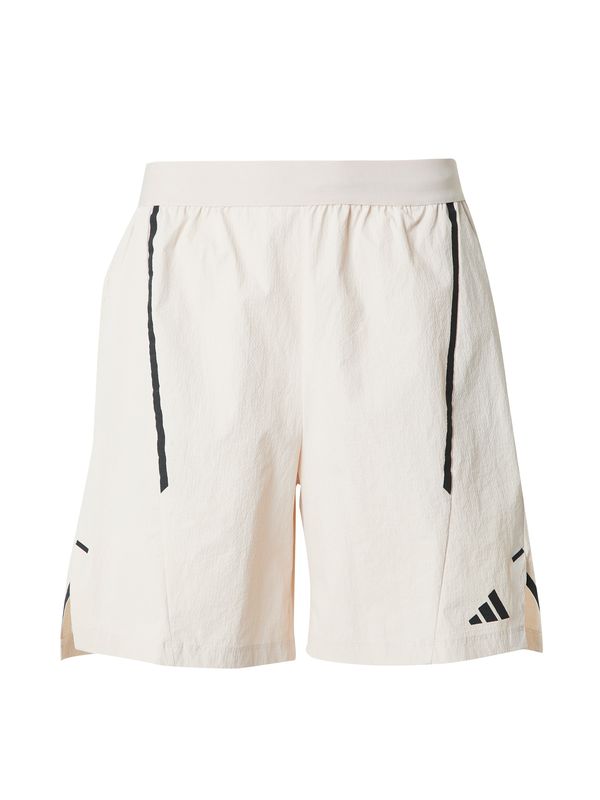 ADIDAS PERFORMANCE ADIDAS PERFORMANCE Спортен панталон 'D4T Adistrong Workout'  светлобежово / черно