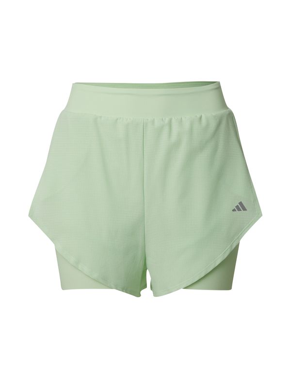 ADIDAS PERFORMANCE ADIDAS PERFORMANCE Спортен панталон 'Designed For Training Heat.Rdy Hiit 2In1'  пастелно зелено / сребърно