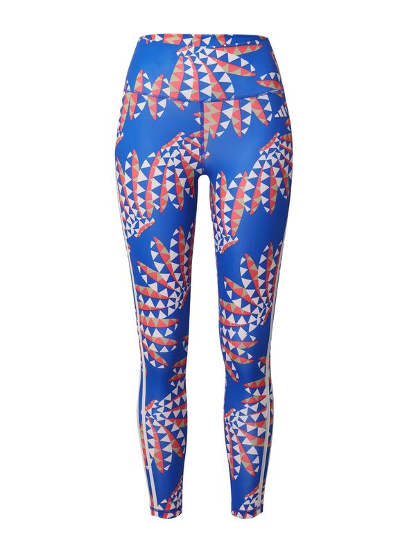 ADIDAS PERFORMANCE ADIDAS PERFORMANCE Спортен панталон 'Farm Rio'  кобалтово синьо / сиво-бежово / оранжево / бяло