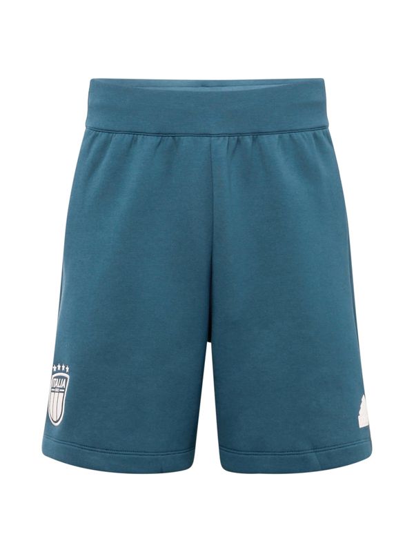 ADIDAS PERFORMANCE ADIDAS PERFORMANCE Спортен панталон 'Italy Travel'  морскосиньо / бяло