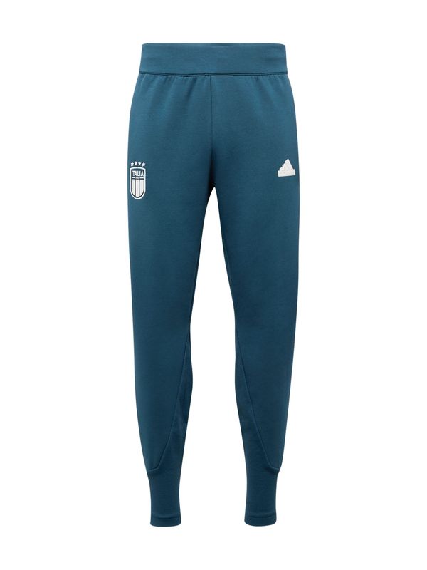 ADIDAS PERFORMANCE ADIDAS PERFORMANCE Спортен панталон 'Italy Travel'  тюркоазен / бяло