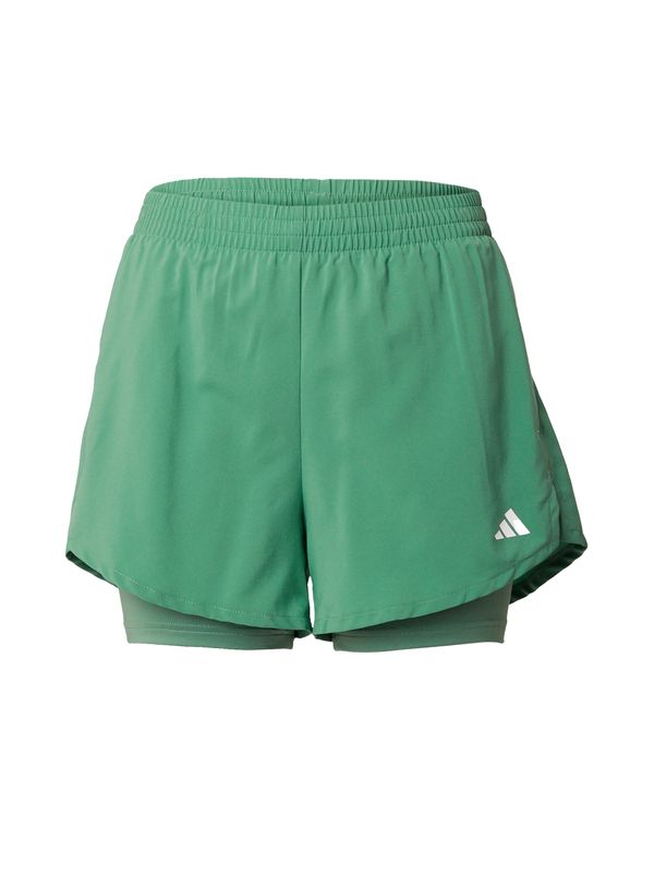 ADIDAS PERFORMANCE ADIDAS PERFORMANCE Спортен панталон 'Minimal Made For Training'  нефритено зелено / бяло